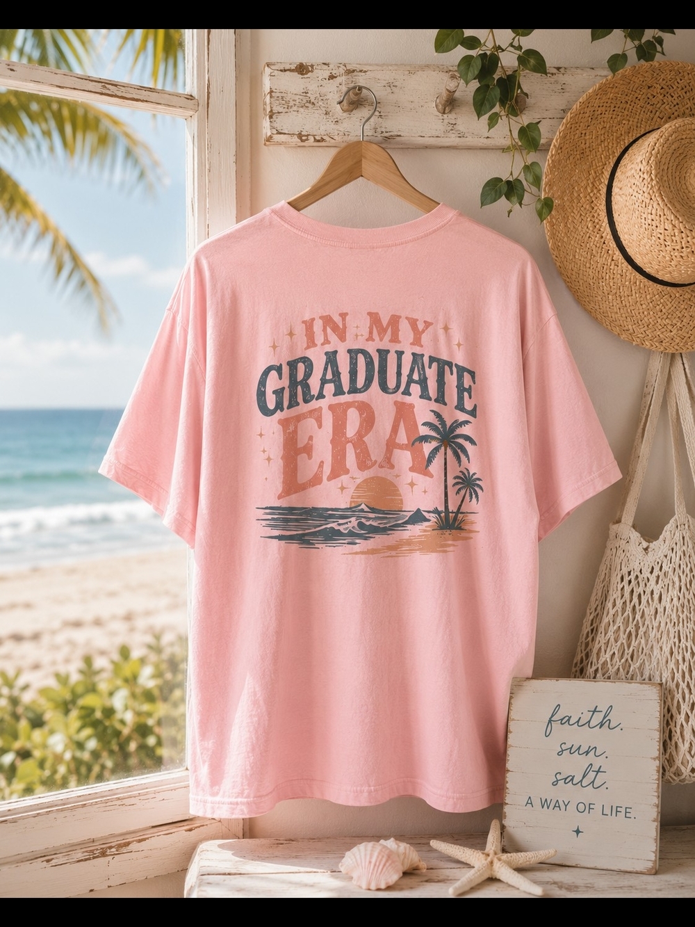 Bella Canvas Pink "In My Graduate Era" Short Sleeve Tee